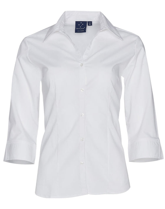 BS07Q Women's Teflon Executive 3/4 Sleeve Shirt - kustomteamwear.com