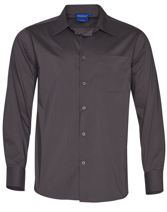 BS08L Men's Teflon Executive Long Sleeve Shirt - kustomteamwear.com