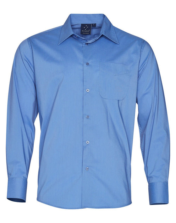 BS08L Men's Teflon Executive Long Sleeve Shirt - kustomteamwear.com