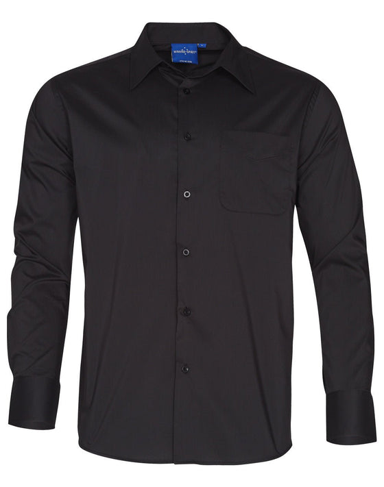 BS08L Men's Teflon Executive Long Sleeve Shirt - kustomteamwear.com