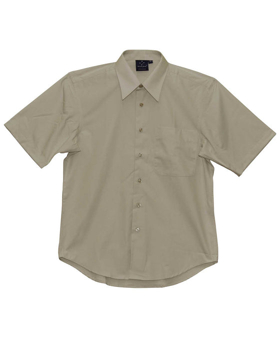 BS08S Men's Telfon Executive Short Sleeve Shirt - kustomteamwear.com