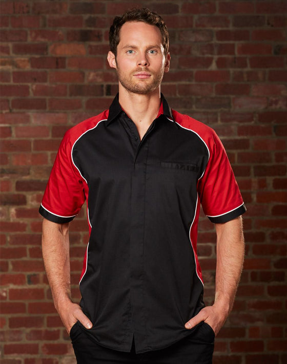 BS15 Men's Arena Tri-colour Contrast Shirt - kustomteamwear.com