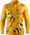 Buzz Bee Men's Long Sleeve Polo - kustomteamwear.com
