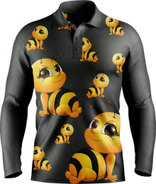  Buzz Bee Men's Long Sleeve Polo - kustomteamwear.com