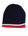 CH63 CONTRAST STRIPE BEANIE - kustomteamwear.com