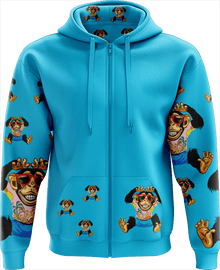  Cheeky Monkey Full Zip Hoodies Jacket - fungear.com.au
