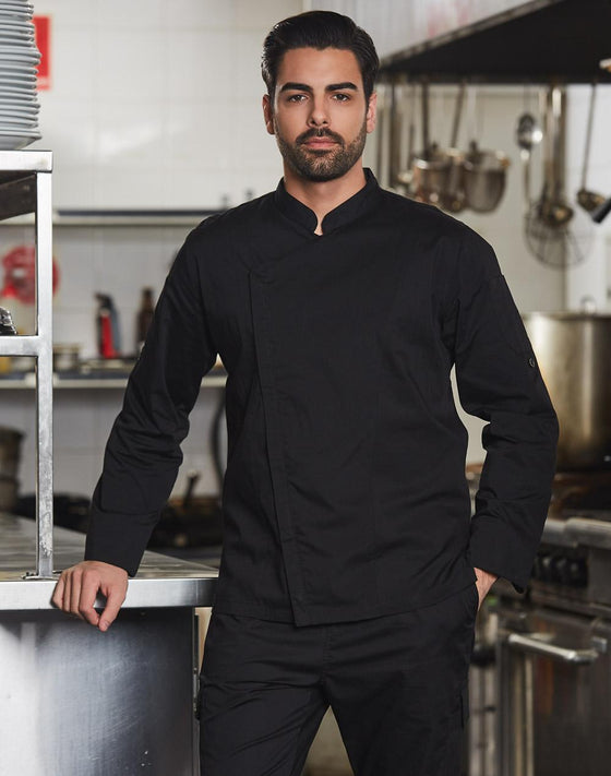 CJ03 MENS FUNCTIONAL CHEF JACKETS - kustomteamwear.com