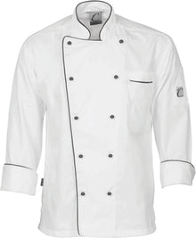  Classic Chef Jacket - Long Sleeve - kustomteamwear.com