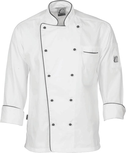 Classic Chef Jacket - Long Sleeve - kustomteamwear.com