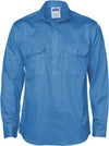 Close Front Cotton Drill Shirt - Long Sleeve - kustomteamwear.com