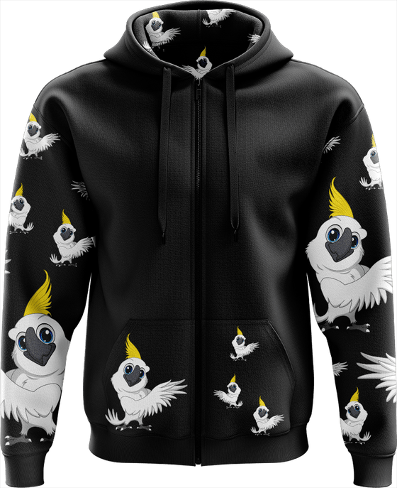 Cockatoo Full Zip Hoodies Jacket - fungear.com.au