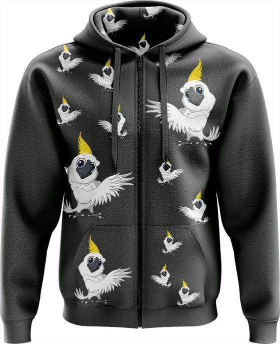 Cockatoo Full Zip Hoodies Jacket - fungear.com.au