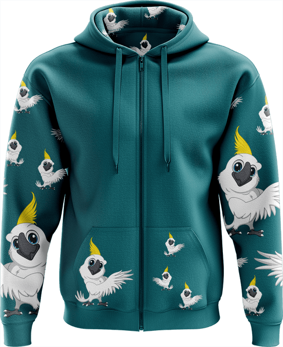 Cockatoo Full Zip Hoodies Jacket - fungear.com.au