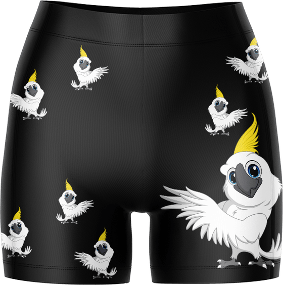 Cockatoo Ladies Gym Shorts - fungear.com.au