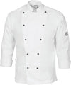 Cool-Breeze Cotton Chef Jacket - Long Sleeve - kustomteamwear.com