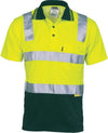 Cotton Back HiVis Two Tone Polo Shirt with CSR R/ Tape - Short sleeve - kustomteamwear.com