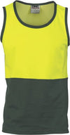 Cotton Back Two Tone Singlet - kustomteamwear.com