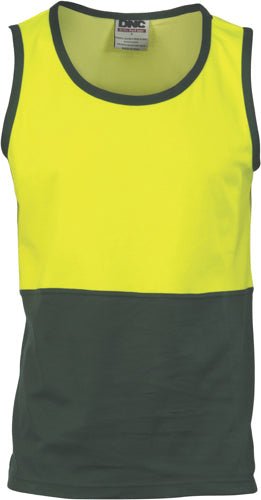 Cotton Back Two Tone Singlet - kustomteamwear.com