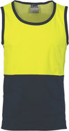 Cotton Back Two Tone Singlet - kustomteamwear.com