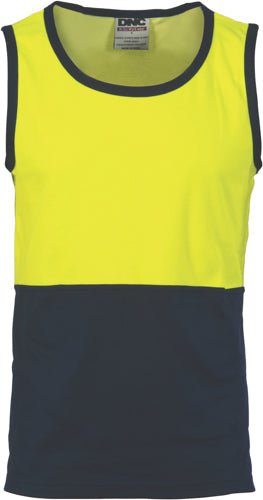 Cotton Back Two Tone Singlet - kustomteamwear.com