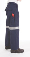 Cotton Drill Cargo Pants With 3M R/Tape - kustomteamwear.com
