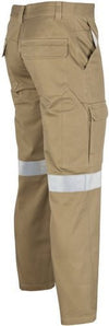Cotton Drill Cargo Pants With 3M R/Tape - kustomteamwear.com