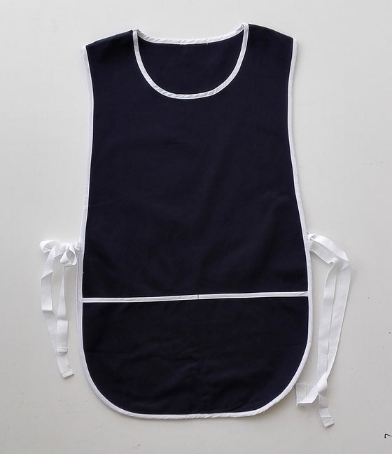 COTTON DRILL POPOVER APRON -WITH POCKET - kustomteamwear.com