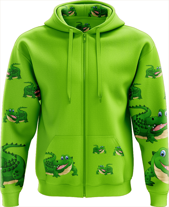 Crazy Croc Full Zip Hoodies Jacket - fungear.com.au
