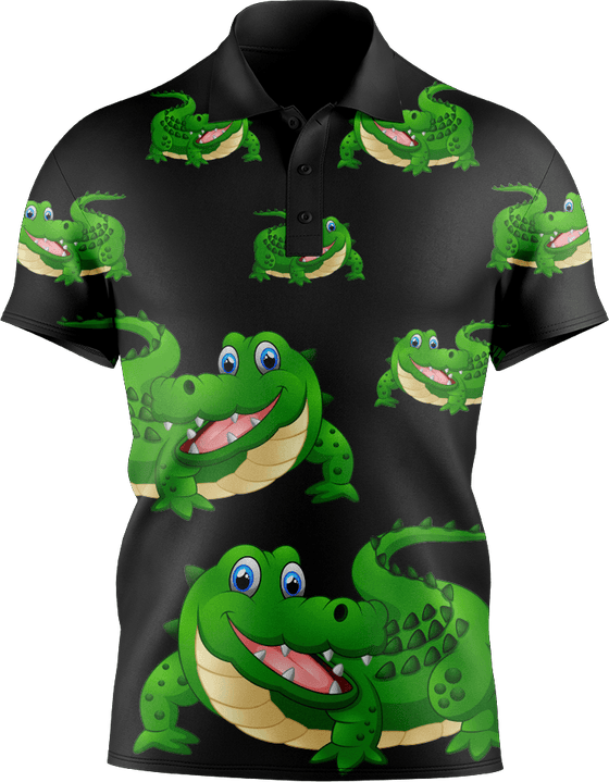 Crazy Croc Men's Short Sleeve Polo - fungear.com.au