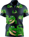 Crazy Croc Men's Short Sleeve Polo - fungear.com.au