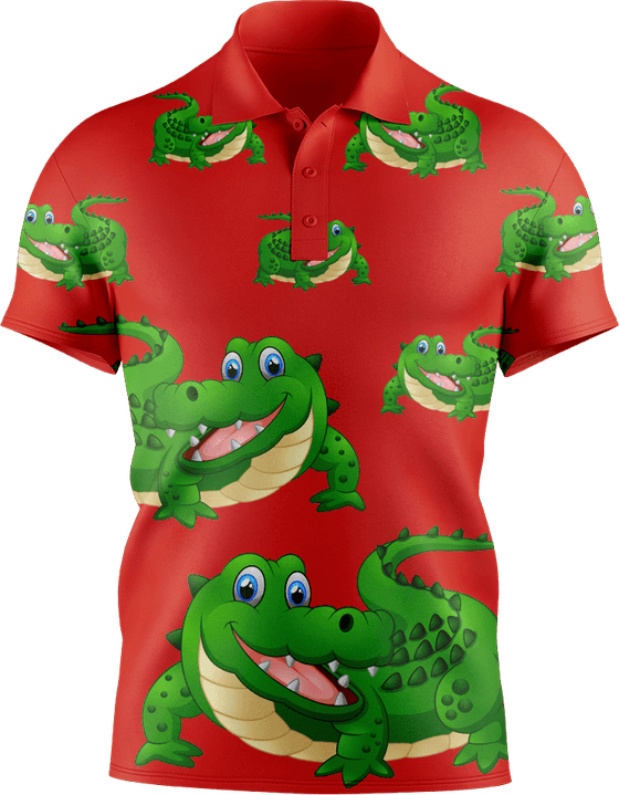 Crazy Croc Men's Short Sleeve Polo - fungear.com.au