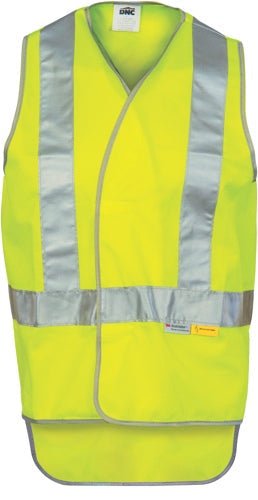 Day/Night Cross Back Safety Vests with Tail - kustomteamwear.com