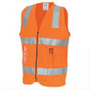 Day/Night Safety Vest with Hoop & Shoulder Generic R/Tape - kustomteamwear.com