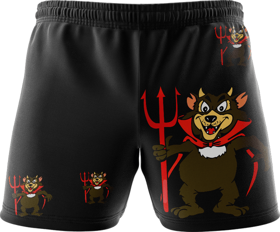 Devil Wears Fungear Shorts - fungear.com.au