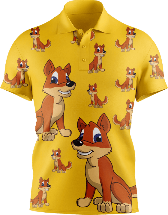 Dizzie Dingo Men's Short Sleeve Polo - fungear.com.au