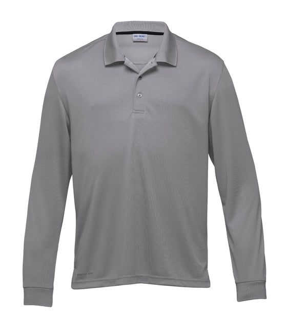 Dri Gear Long Sleeve Axis Polo - kustomteamwear.com