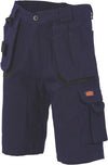 Duratex Cotton Duck Weave Tradies Cargo Shorts - with twin holster tool pocket - kustomteamwear.com