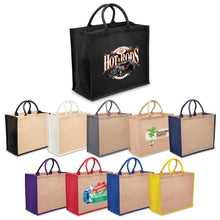  Eco Jute Tote with wide gusset - kustomteamwear.com