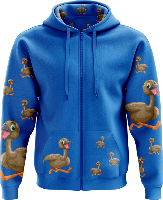 Effie Emu Full Zip Hoodies Jacket - fungear.com.au