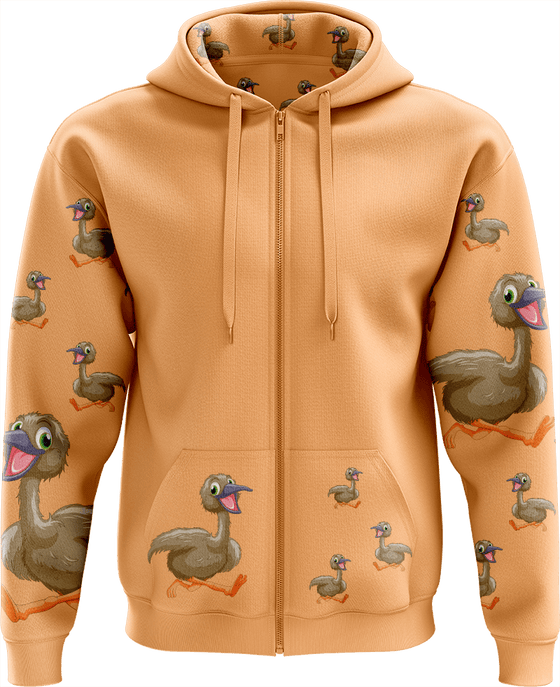 Effie Emu Full Zip Hoodies Jacket - fungear.com.au