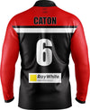 Eildon Senior White Ball Cricket Shirt Long Sleeve - kustomteamwear.com