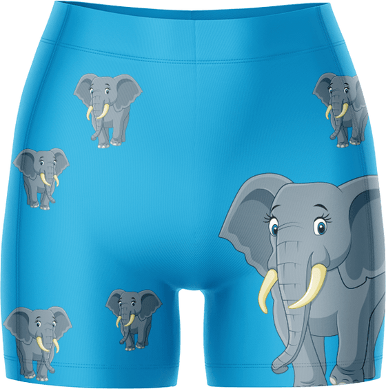 Ellie Elephant Ladies Gym Shorts - fungear.com.au