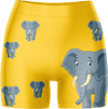 Ellie Elephant Ladies Gym Shorts - fungear.com.au