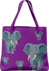 Ellie Elephant Tote Bag - fungear.com.au