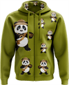 Explorer Panda Full Zip Hoodies Jacket - fungear.com.au