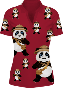  Explorer Panda Women's Polo - fungear.com.au