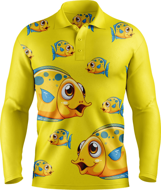 Fish out of water Men's Polo. Long or Short Sleeve - fungear.com.au