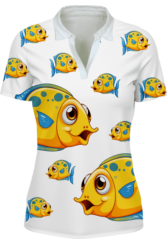 Fish out of water Women's Polo - fungear.com.au