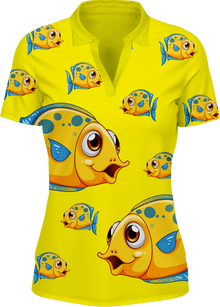  Fish out of water Women's Polo - fungear.com.au