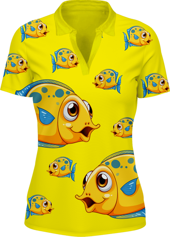 Fish out of water Women's Polo - fungear.com.au